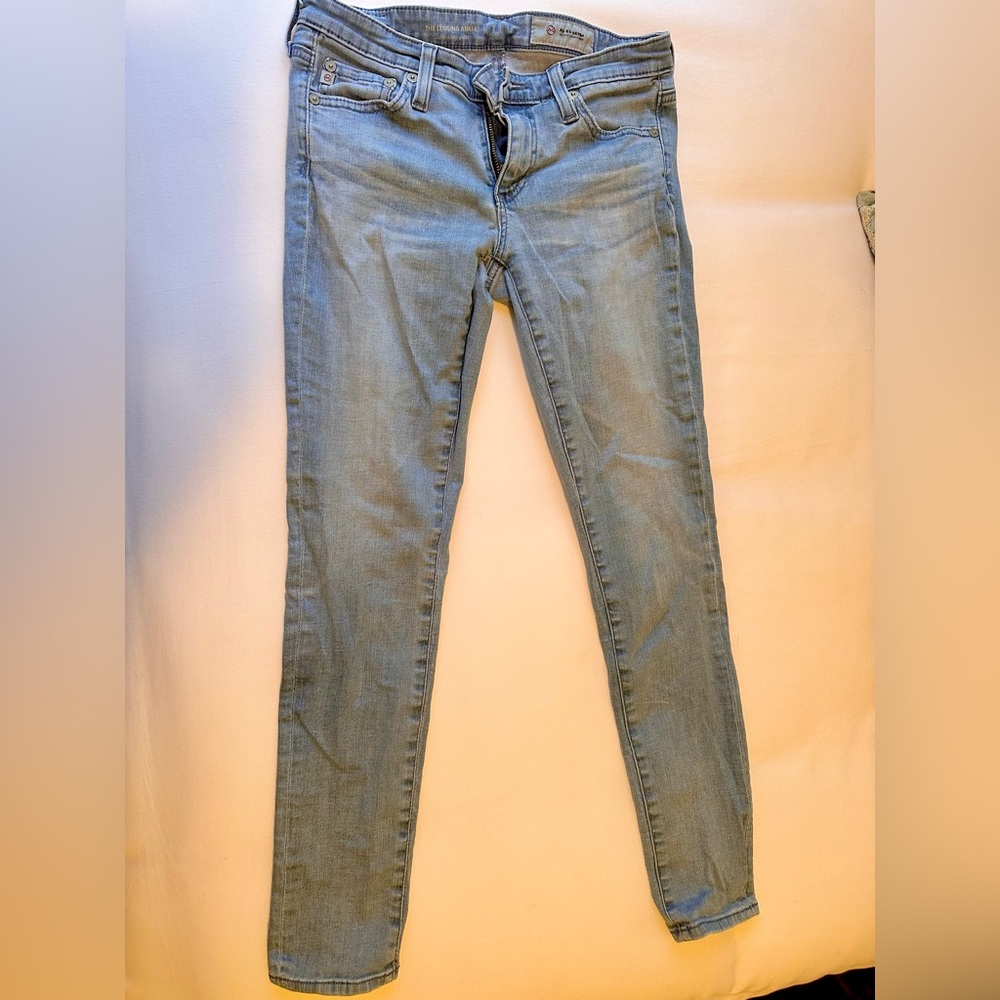 AG Skinny ankle light wash jeans sz 26